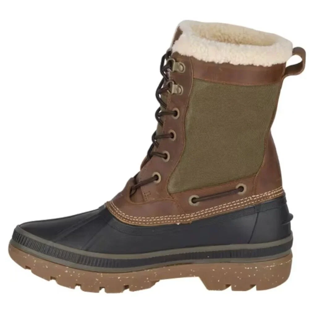 NEW Sperry Men's Ice Bay Tall Pac Winter Boots Brown Olive Size US 10 $160 [jb]